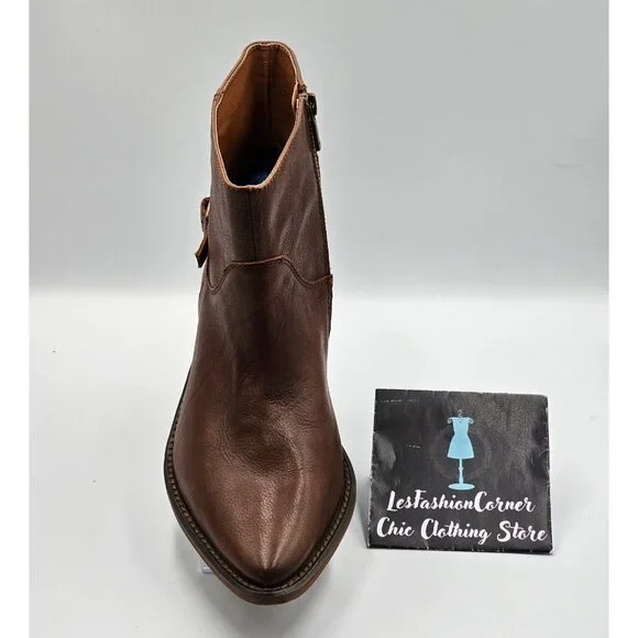 Lucky Brand Women's Brown Leather Caelyn Buckle Accents Ankle Bootie Sz 11 2972 - Picture 16 of 16